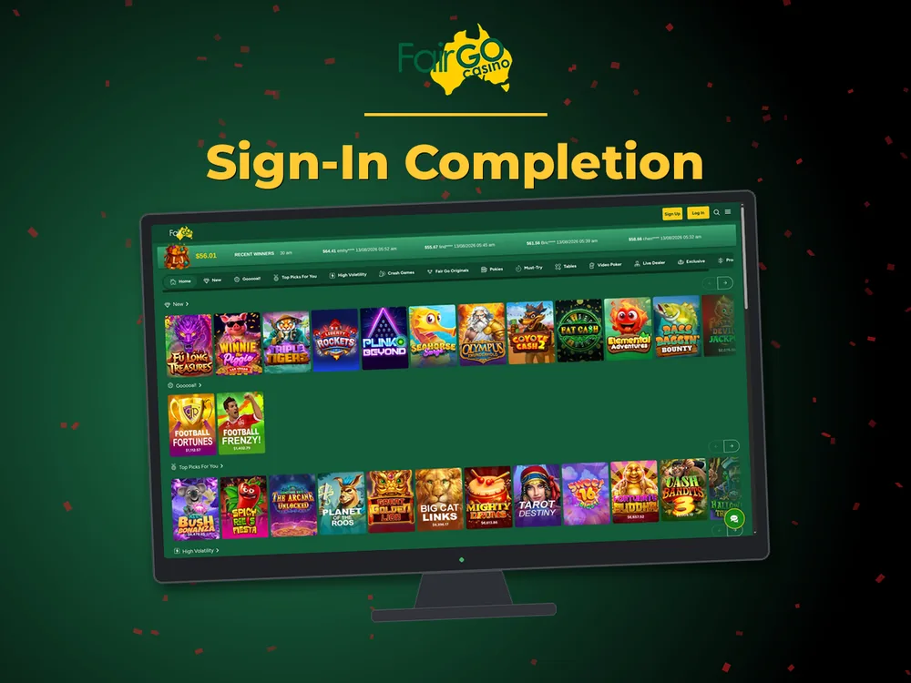 fairgo - Sign-In Completion