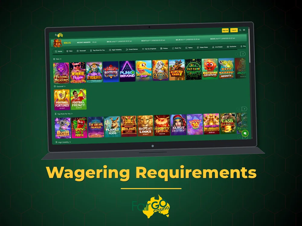 fairgo - Wagering Requirements