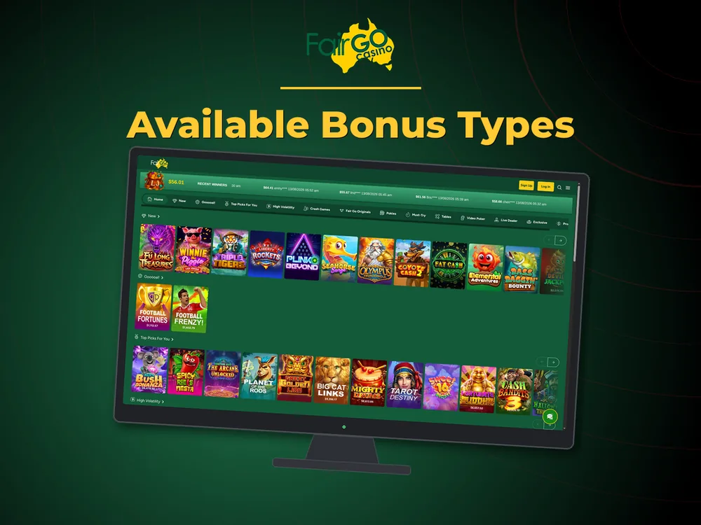 fairgo - Available Bonus Types