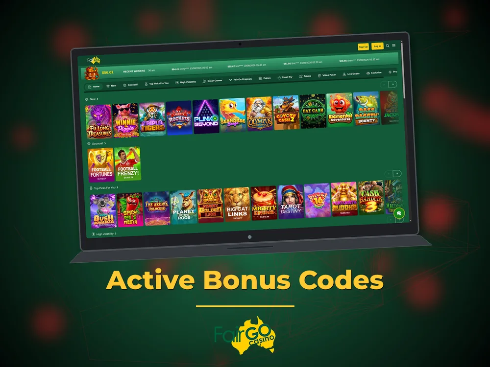 fairgo - Active Bonus Codes