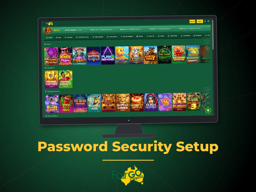 fairgo - Password Security Setup