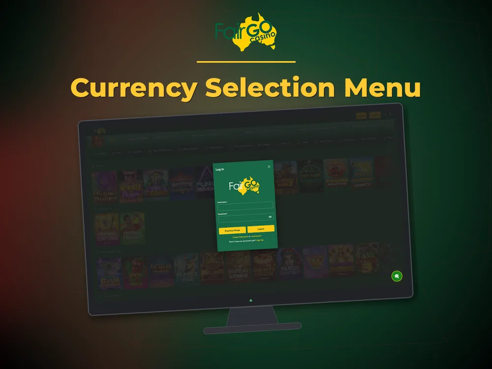 fairgo - Currency Selection Menu
